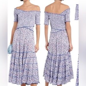 Poupette St. Barth Soledad Dress Blue magnolia